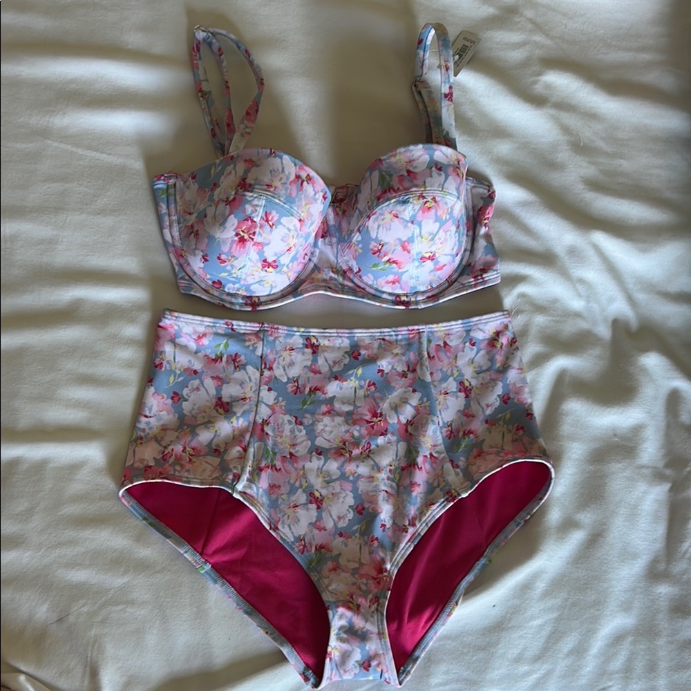 NWT High rise bikini